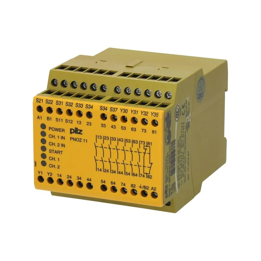 Реле безопасности Pilz PNOZ 11 Safety Relay 230-240VAC 24VDC 7n/o 1n/c MPN 77408