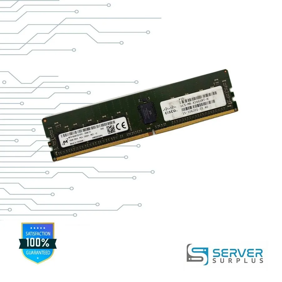 Модуль памяти UCS-MR-X16G1RT-H Cisco Compatible 16GB DDR4-2933Mhz 1Rx4 1.2v ECC 