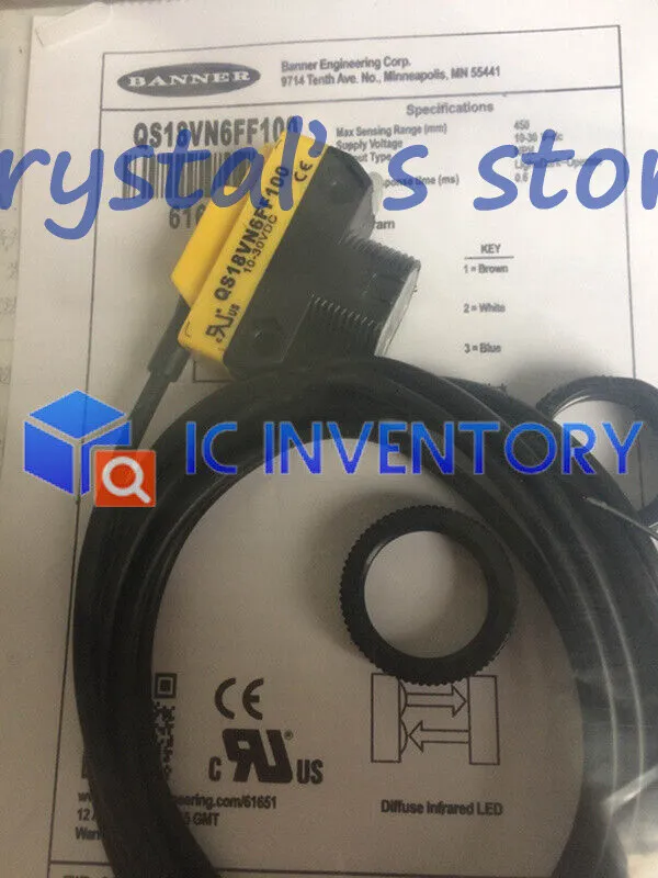 Фотоэлектрический датчик BANNER Photoelectric Sensor QS18VN6FF100