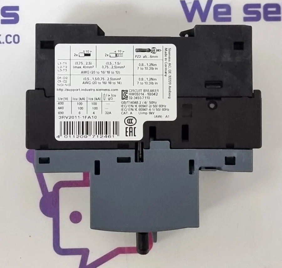Автоматический выключатель Siemens 3RV2011-1FA10 motor protection switch circuit