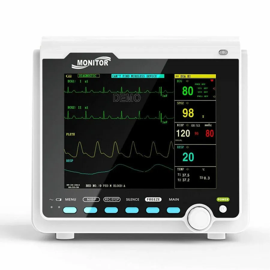 Электрокардиограф SR6000 Patient Monitor ICU CCU Vital Signs ECG,NIBP,SPO2,PR,TE