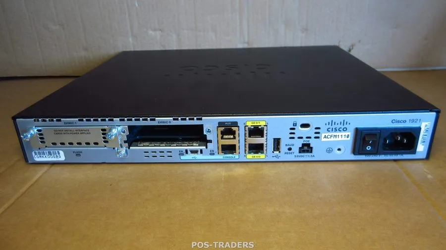 Маршрутизатор Cisco 1921/K9 2 Port Gigabit Integrated Services Router