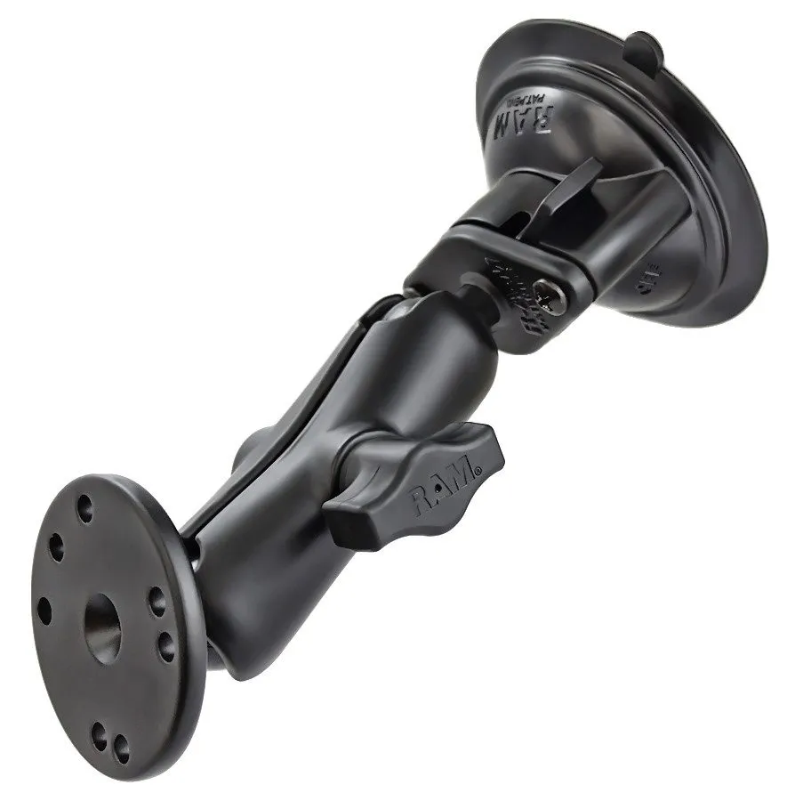 Вакуумная присоска RAM-B-166-202U RAM Twist-Lock Suction Cup Double Ball Mount w — фото лота 1