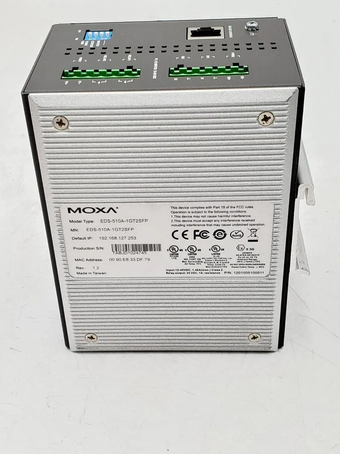 IIoT-устройство MOXA EDS-510A-1GT2SFP Industrial Ethernet Switch