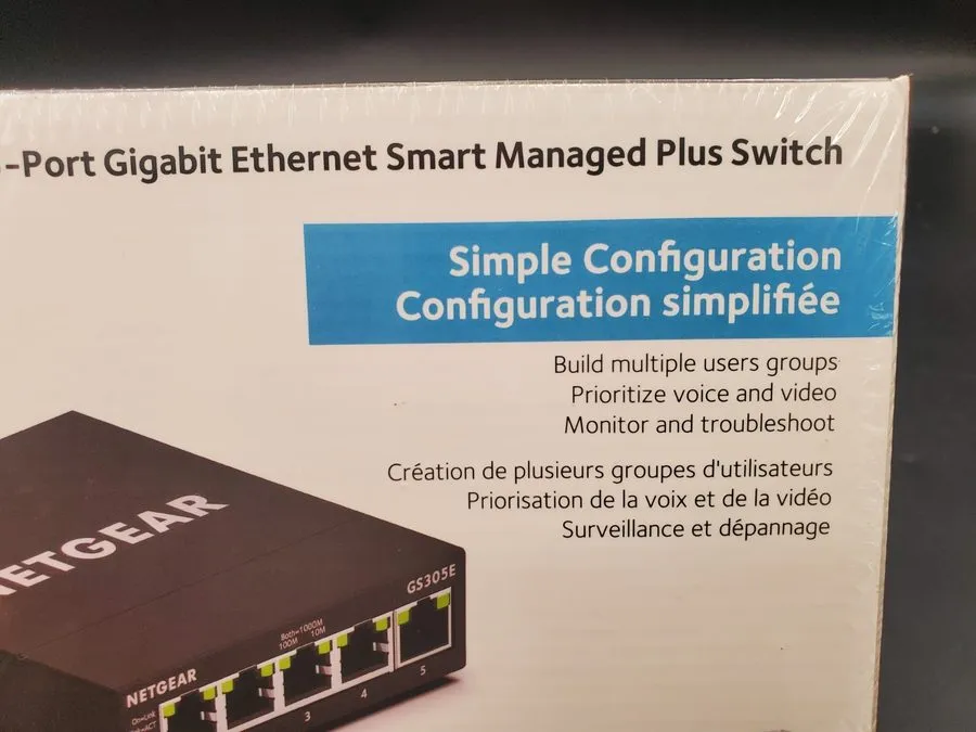 Коммутатор Netgear GS305E Smart Managed Plus 5-Port Gigabit Ethernet Switch