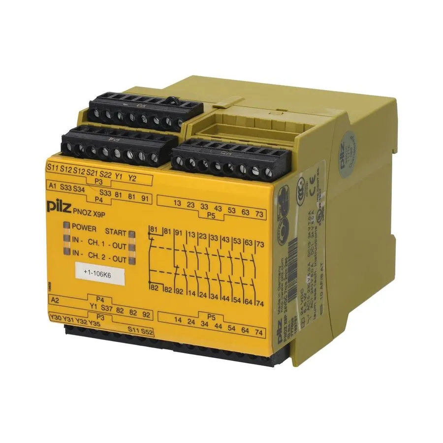 Реле безопасности PILZ 777606 PNOZ X9P Safety Relay 24VDC 100–240VAC 7NO 2NC