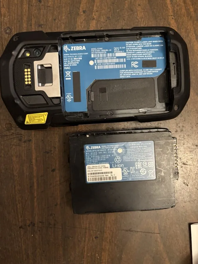 Сканер штрих-кода Zebra TC700K-02B24B0-03 Mobile Touch Computer Barcode Scanner — фото лота 1