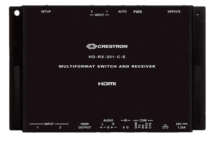 Видеокоммутатор Crestron HD-RX-201-C-E DM Lite HDMI® CATx Receiver 2x1 Auto-Swit