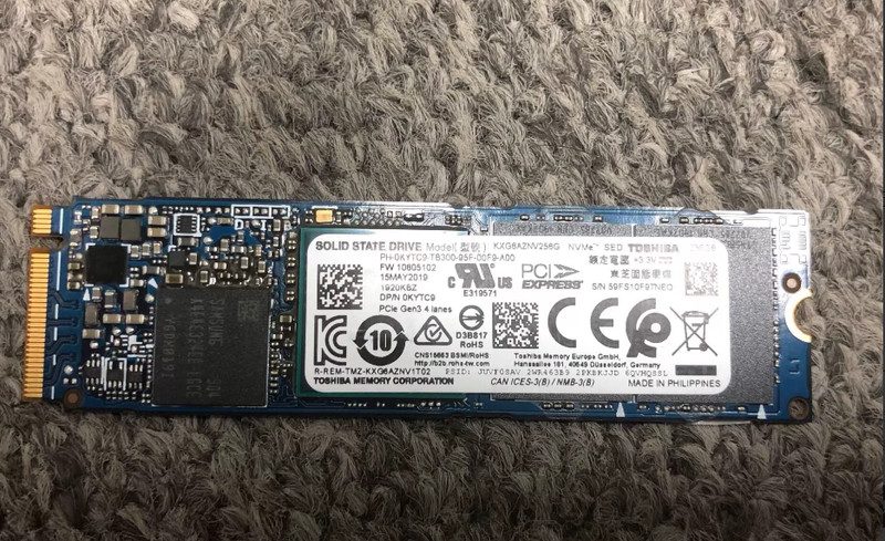 SSD-накопитель x Kioxia (Toshiba) XG6 256GB NVMe M.2 2280 SSD (KXG60ZNV256G)