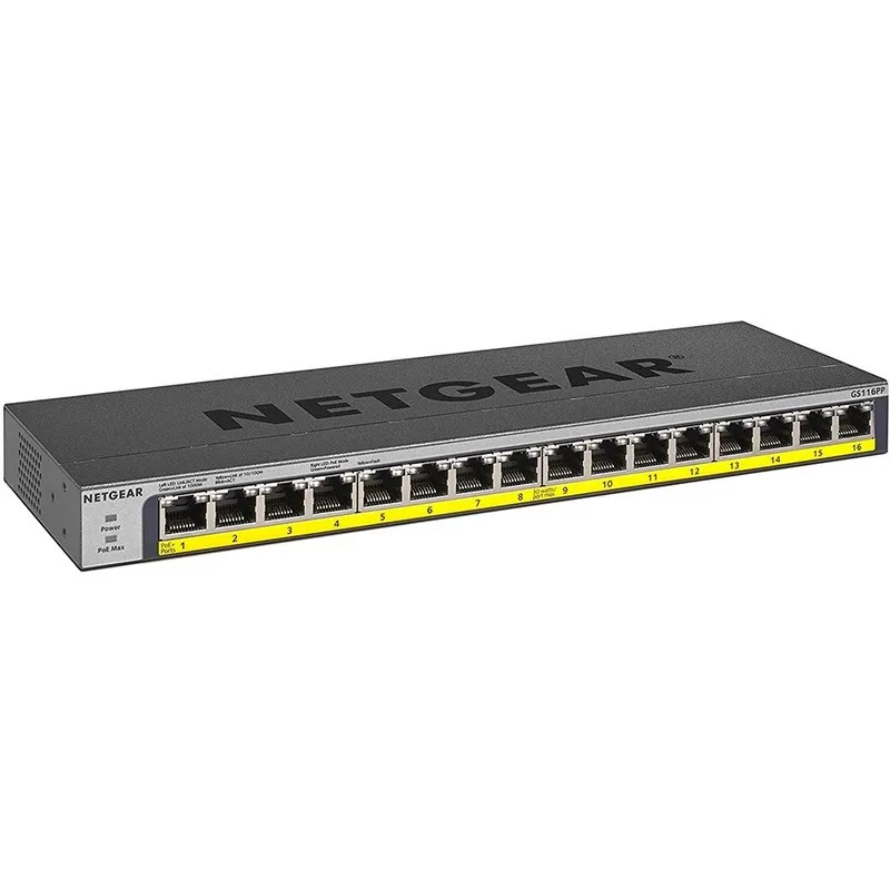 Коммутатор Netgear GS116PP-100NAS 16 Port PoE+ Gigabit Ethernet Unmanaged Switch