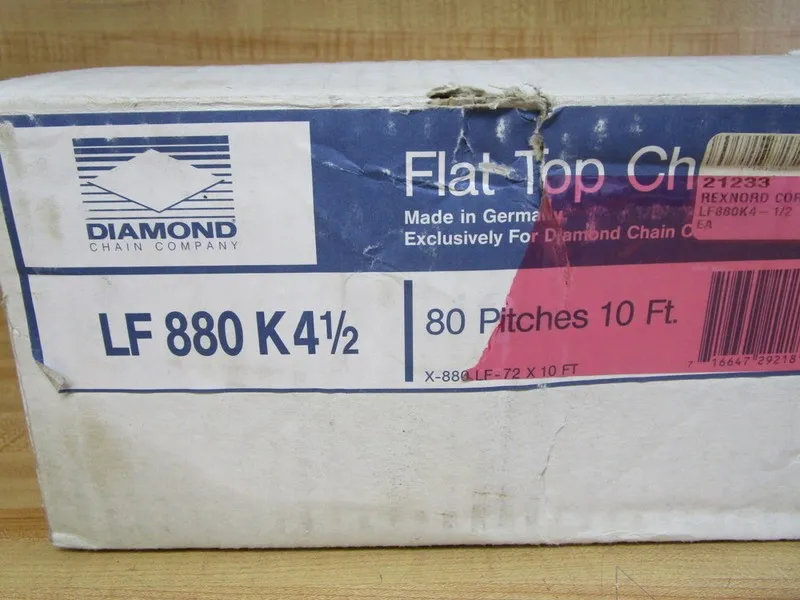 Конвейер Rexnord LF880K4-1/2 Diamond Conveyor Belt LF880K4.5 6' Length