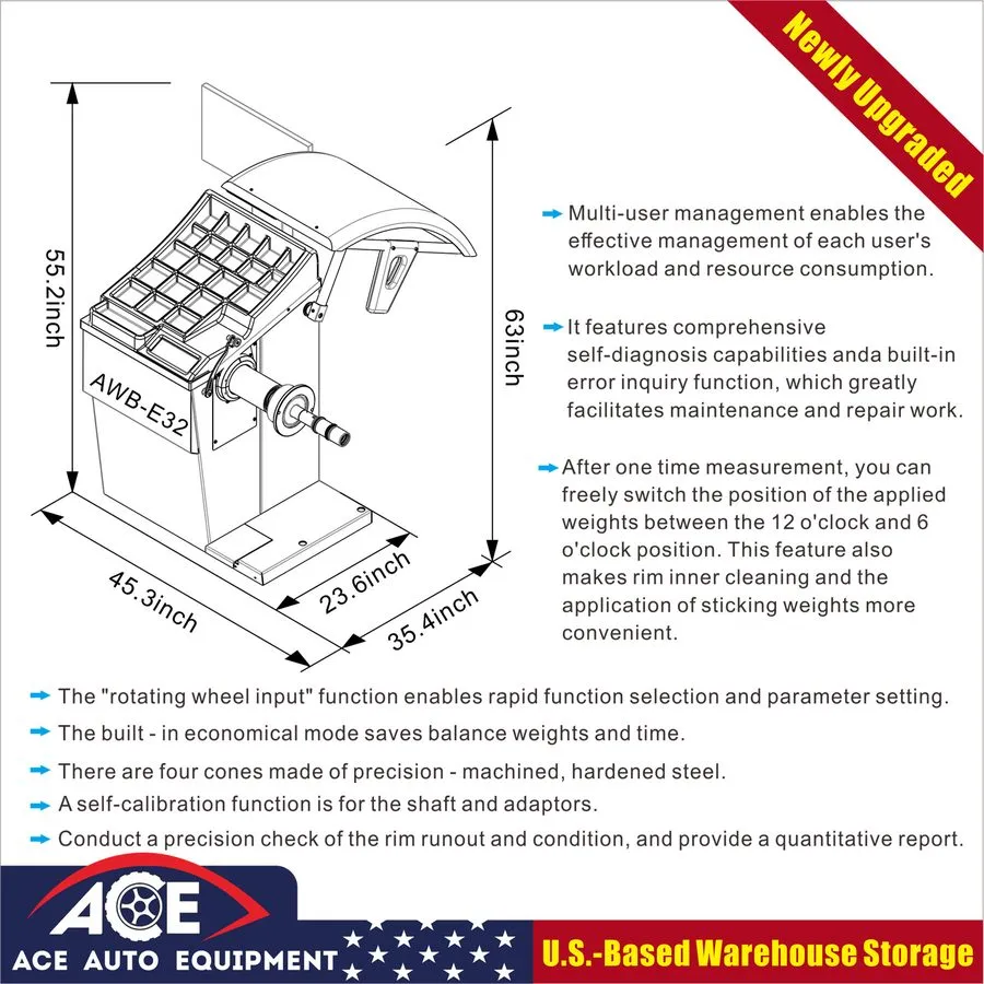 Электрооборудование Tire Changer Machine ATC-815D/ACB-E32 Combo ACE Max 49"tire  — фото лота 2