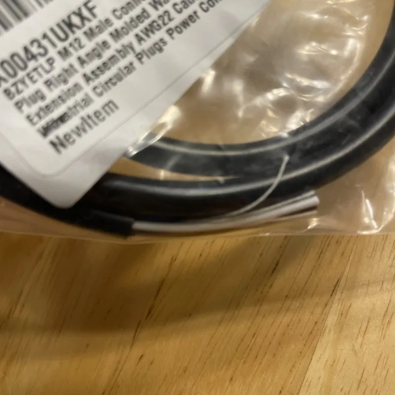 Датчик 3.28ft M12 12 Pins Male to Female Connector Cable, A Code Straight Profib — фото лота 4