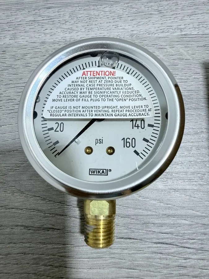 Трубопроводная арматура Wika 213.53 1/4" NPTLM 2.5" Utility Pressure Gauge 0-160 — фото лота 1