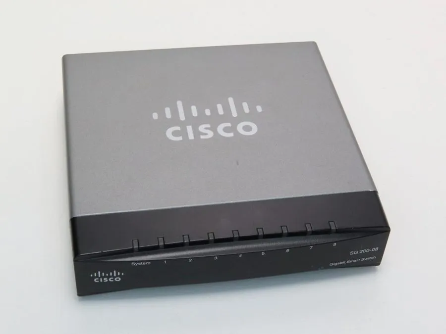 Коммутатор Cisco Small Business 8 Port Gigabit Smart Switch SG200-08