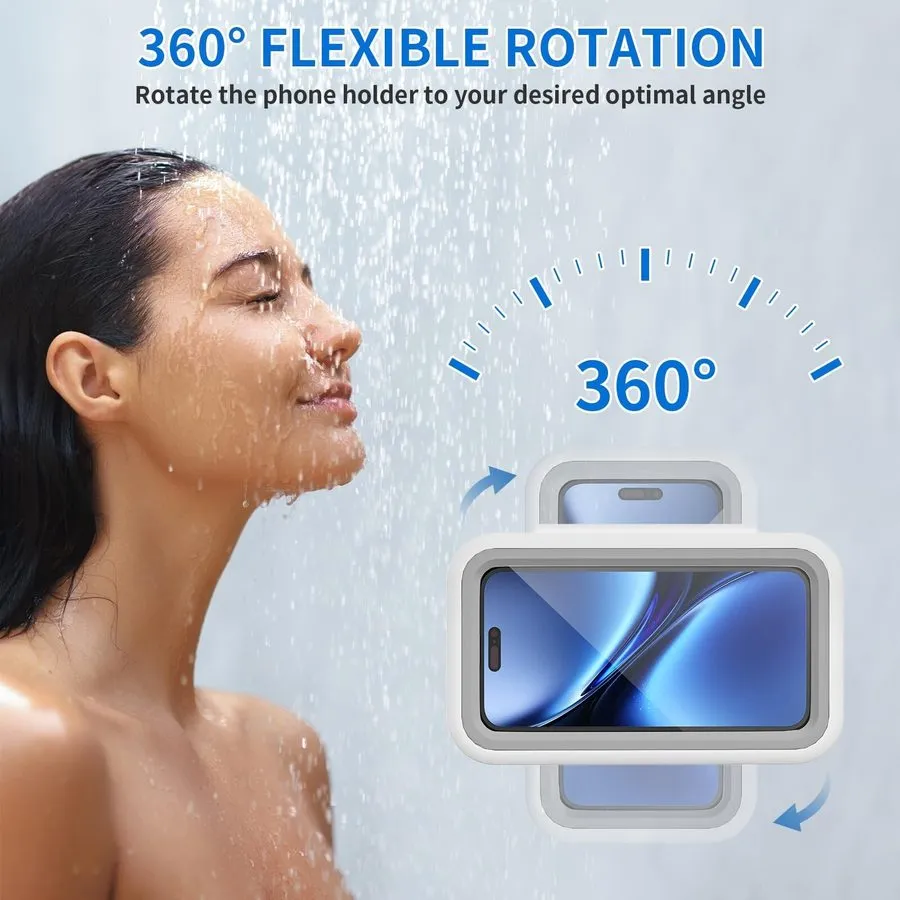 Вакуумная присоска Shower Phone Holder Waterproof-480 Rotation, High Sensitivity — фото лота 1