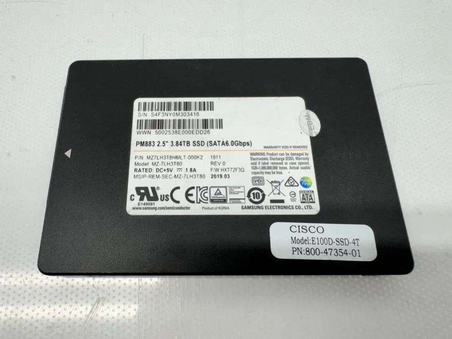 SSD-накопитель MZ-7LH3T80 Samsung PM883 Series 3.84TB 2.5" SATA 6Gb/s SSD MZ7LH3