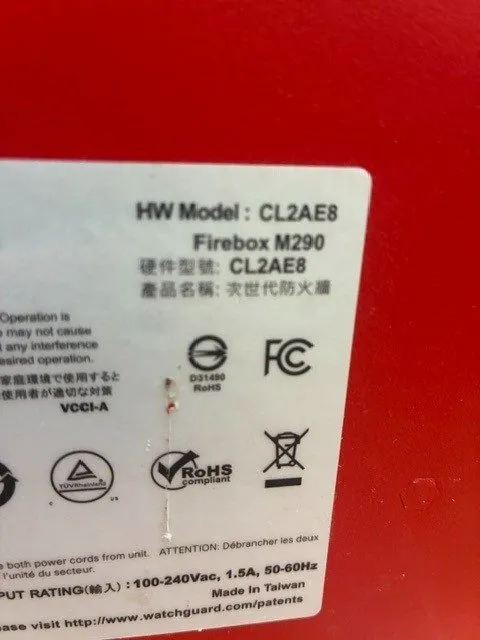 Межсетевой экран WatchGuard FireBox M290 7-Port Network Security Appliance CL2AE