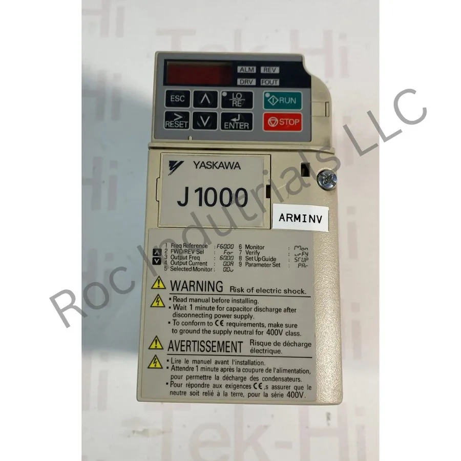 Частотный преобразователь Yaskawa Inverter CIMR-JT2A0006BAA J1000 1.1KW/0.75KW 2