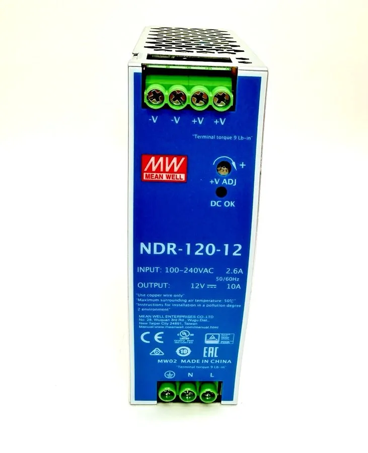 Блок питания Mean Well NDR-120-12 Switching Power Supply DIN Rail Type 120W 12V 
