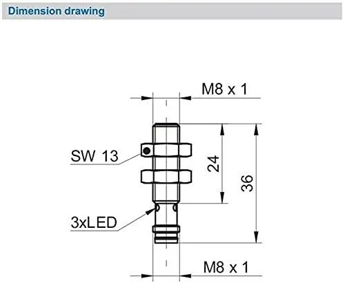 Датчик приближения Baumer IGYX 08P17B3/S35L proximity switch sensor