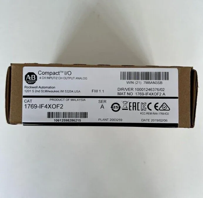 Модуль ввода-вывода Unbrand 1769-IF4XOF2 SER A CompactLogix 6 Pt A/I and A/O Mo — фото лота 1