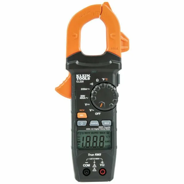 Тестер Klein Tools AC Auto-Ranging 400Amp Digital Clamp Meter with Temperature