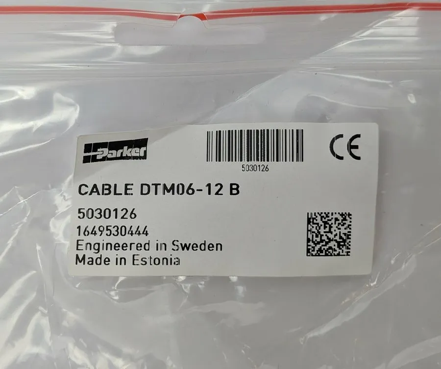 Датчик Parker IQAN Cable 5030126 DTM06-12B Wire Harness Prototype 2.5m 12 Pin Co — фото лота 2