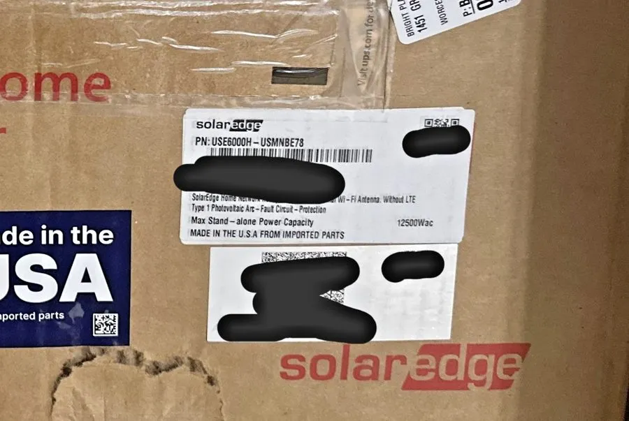 Инвертор SolarEdge Home Hub 6.0kW Inverter USE6000H-USMNBE78 Hybrid WiFi