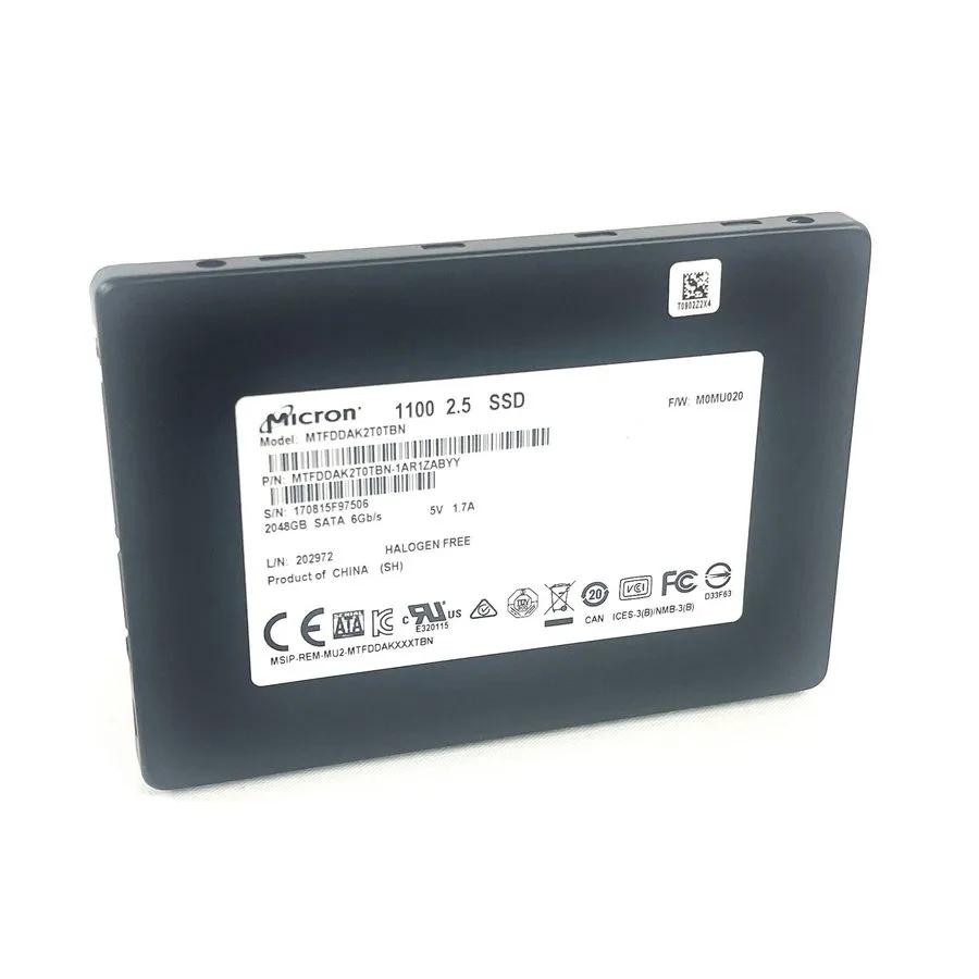 SSD-накопитель Micron 1100 2TB 2.5" SATA III Solid State Drive SSD MTFDDAK2T0TBN