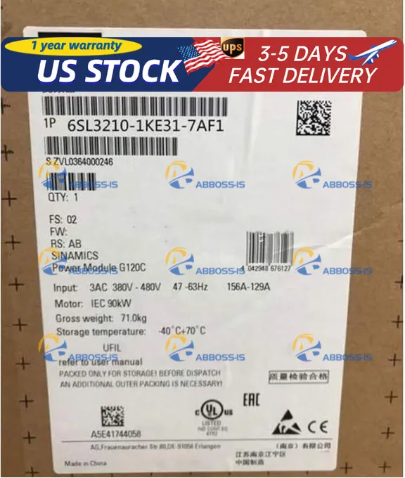 Частотный преобразователь 6SL3210-1KE31-7AF1 Siemens SINAMICS G120C Inverter