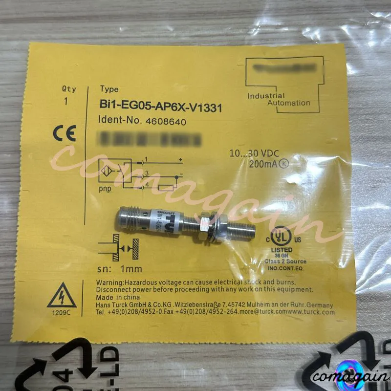 Датчик приближения Turck BI1-EG05-AP6X-V1331 Inductive Proximity Sensor 10-30VDC