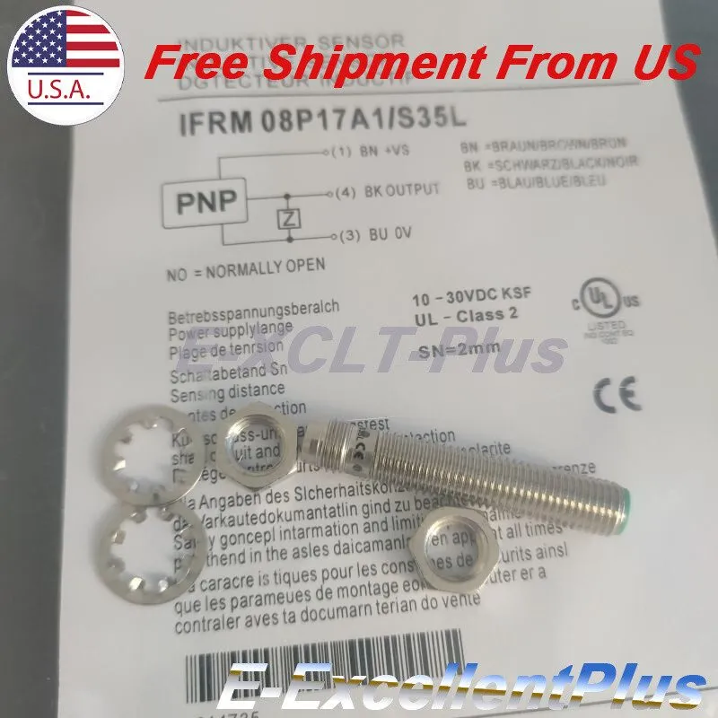 Датчик приближения Baumer IFRM 08P17A1/S35L 10-30 VDC Inductive Proximity Sensor