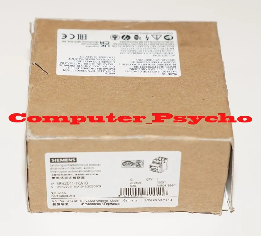 Автоматический выключатель Siemens SIRIUS 3RV2011-1KA10 Motor Protection Circuit
