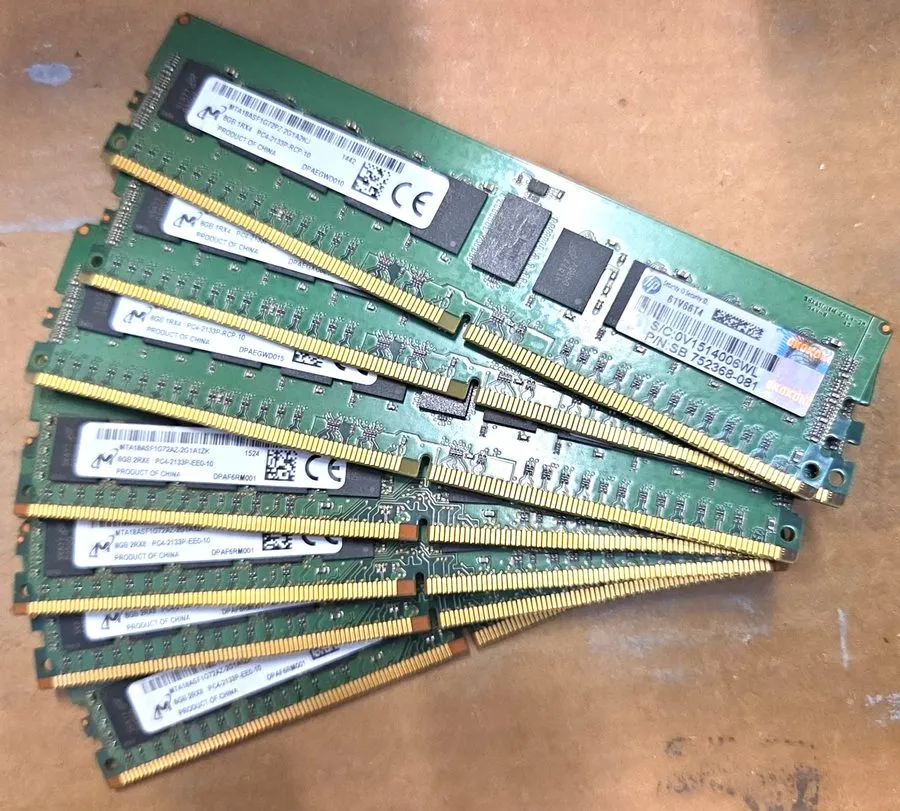 Модуль памяти 8GB DDR4-2133P Server RAM 88GB Total Mixed Brands
