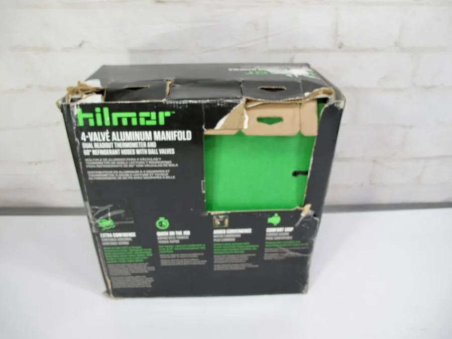 Манометрический коллектор Hilmor 1839131 4-Valve Aluminum HVAC Manifold Gauge Se — фото лота 2