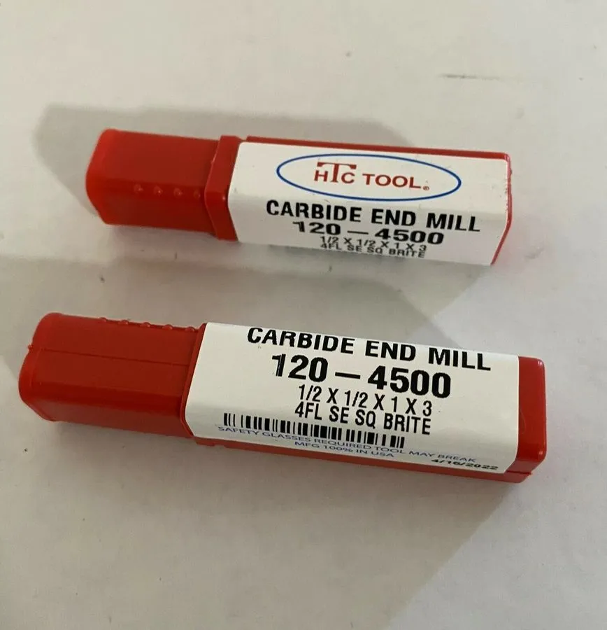 Режущий инструмент HTC Solid Carbide End Mill 1/2" USA Made 4 Flute 120-4500