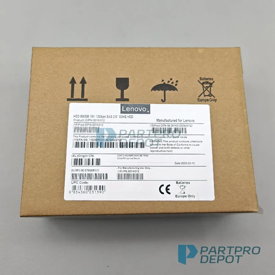 Жёсткий диск Lenovo 00YK012 7XB7A00023 2.5 " 900GB 15K SAS 12G HDD HARD DRIVE