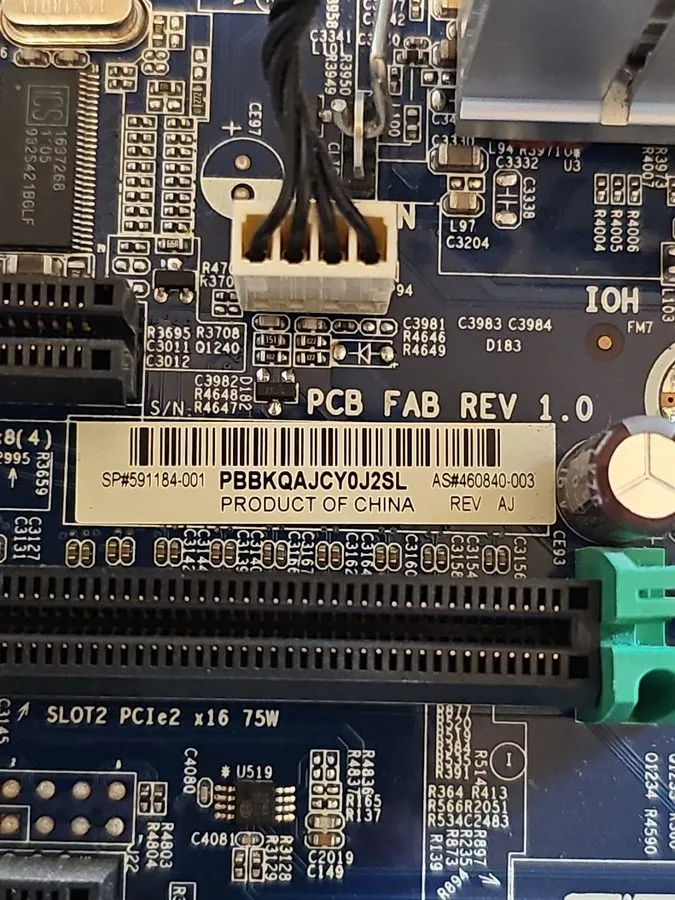 Материнская плата для HP Z600 Workstation Motherboard 591184-001 INTEL XEON SLBZ — фото лота 2