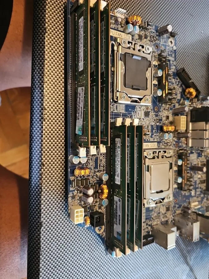 Материнская плата для HP Z600 Workstation Motherboard 591184-001 INTEL XEON SLBZ — фото лота 4