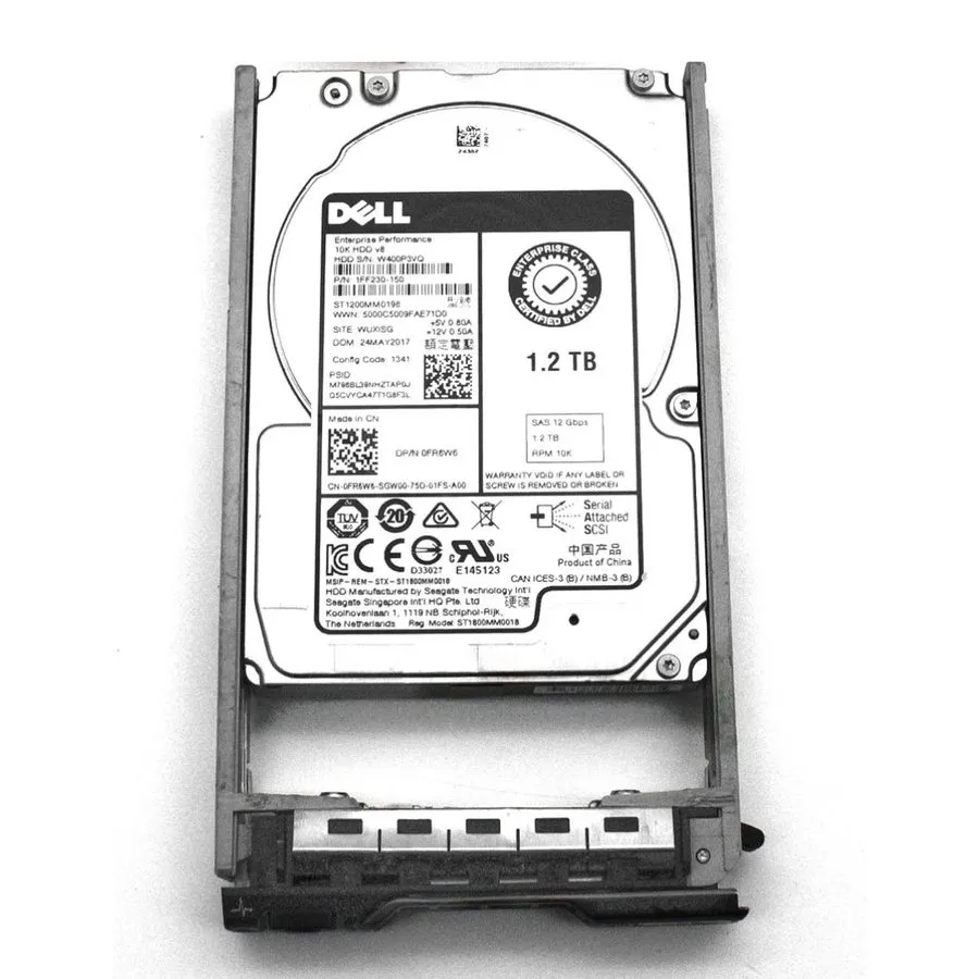Жёсткий диск Dell FR6W6 ST1200MM0198 1.2TB 10K RPM 128MB Cache 12Gb/s SAS HDD 2. — фото лота 1