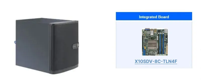 Сервер Authorized Partner Supermicro SYS-5028D-TN4T Server X10SDV-8C-TLN4F