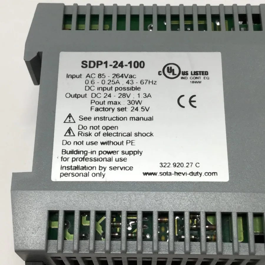 Блок питания Sola SDP1-24-100 DIN Rail Power Supply 85-264VAC Input, 24VDC Outpu