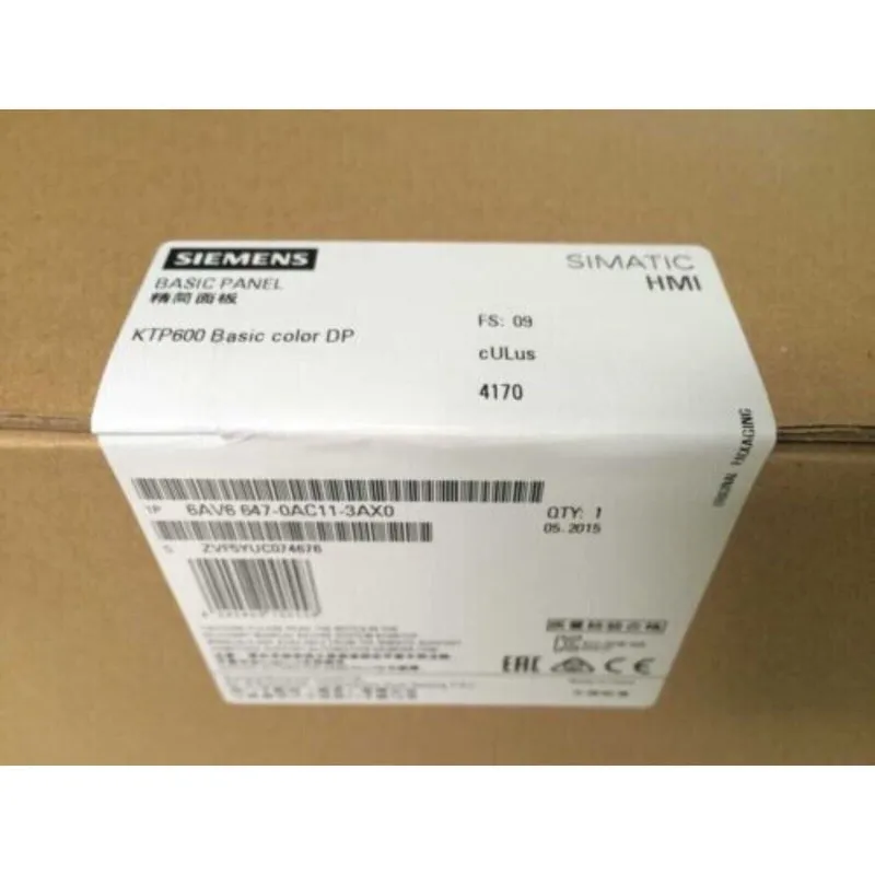 Панель оператора 6AV6647-0AD11-3AX0 SIEMENS SIMATIC HMI KTP600 BASIC PANEL