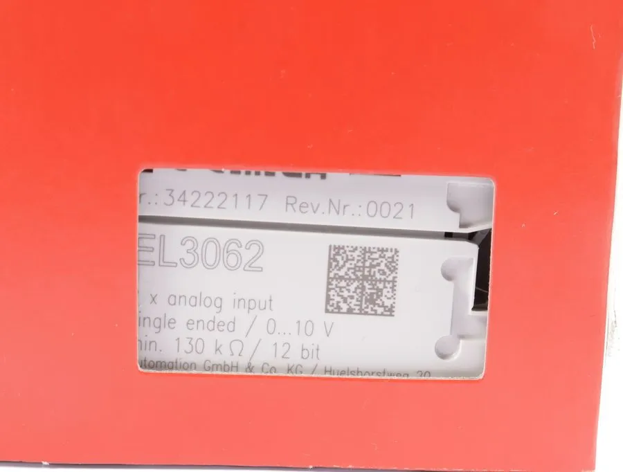 Модуль ввода-вывода Beckhoff EL3062 Analog Input EtherCAT Terminal