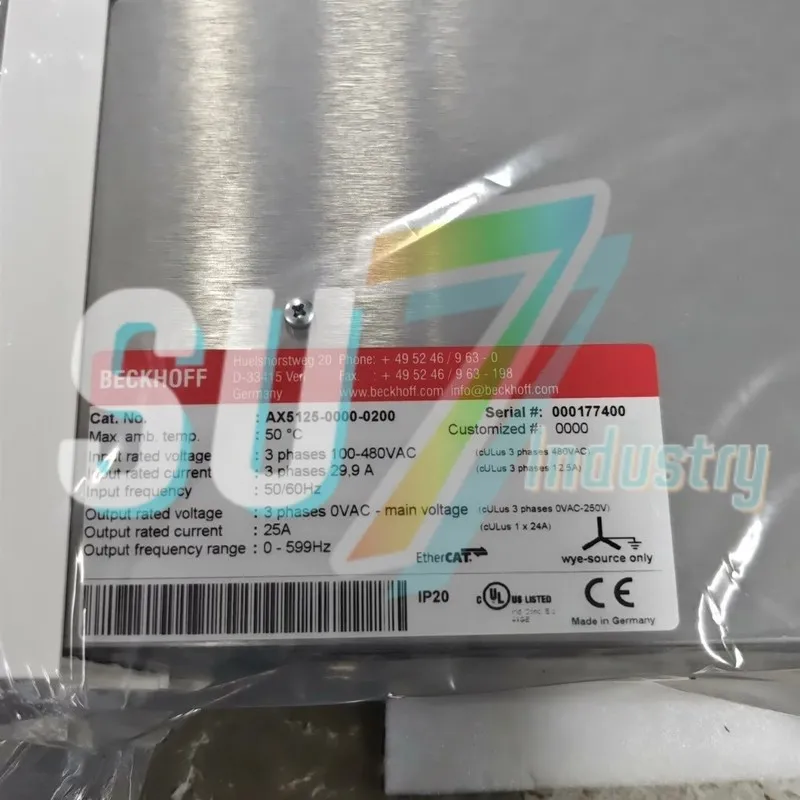 Сервопривод BECKHOFF AX5125-0000-0200 Servo Driver