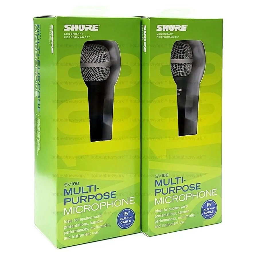 Микрофон SHURE SV100-W Dynamic Cardioid Multi-Purpose MICROPHONE Mic w/ Cable