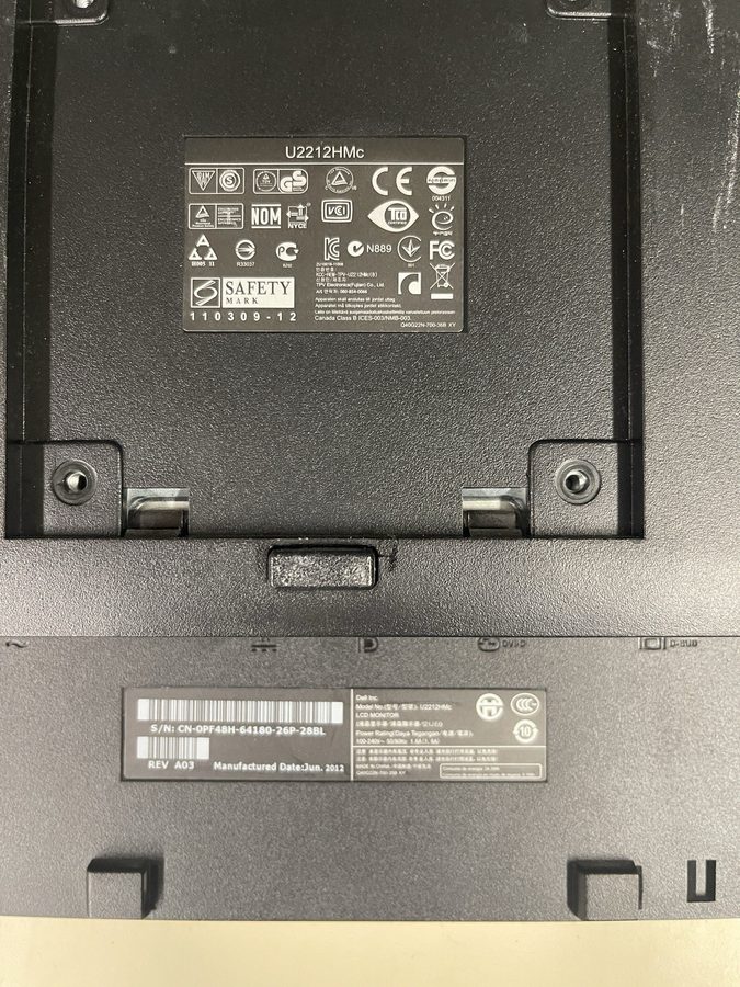 Монитор Dell UltraSharp U2212HMc Monitor 22" Widescreen DVI-VGA-DisplayPort 1920 — фото лота 2