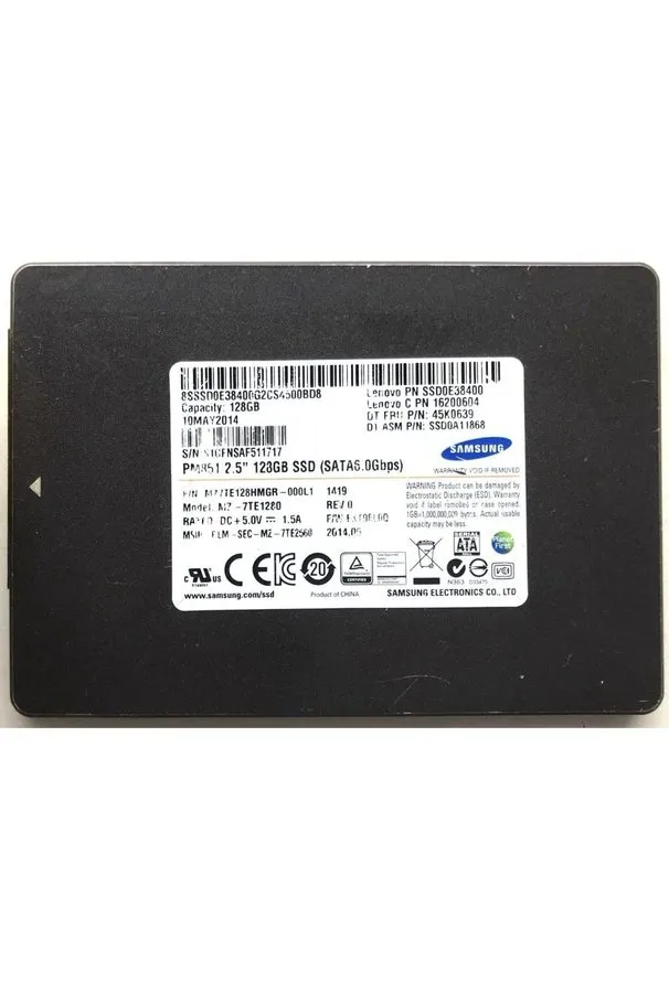 SSD-накопитель Samsung PM851 128GB SSD SATA 6.0 Gbps. Crystal Disc Passed Excell — фото лота 1