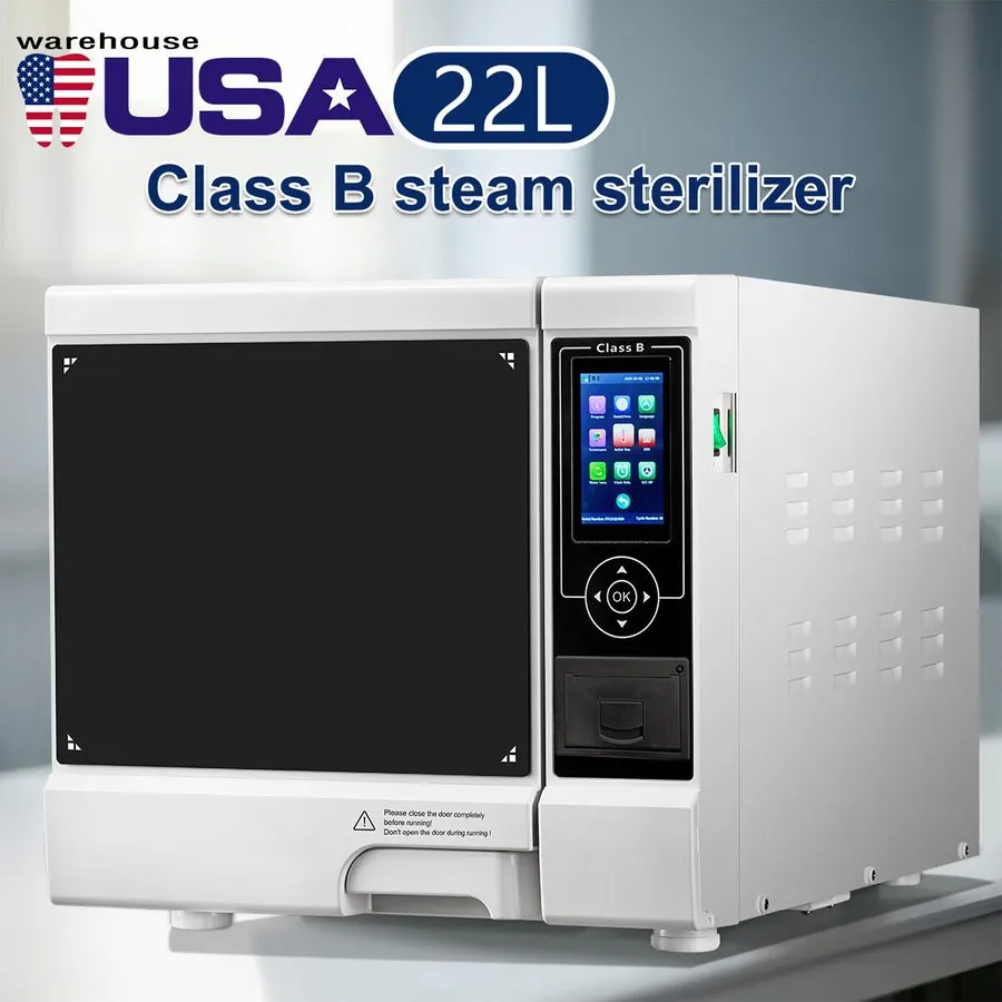 Стерилизатор 22L/17L Class B Dental Medical Autoclave Vacuum Steam Sterilizer wi